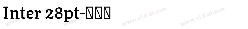 Inter 28pt字体转换